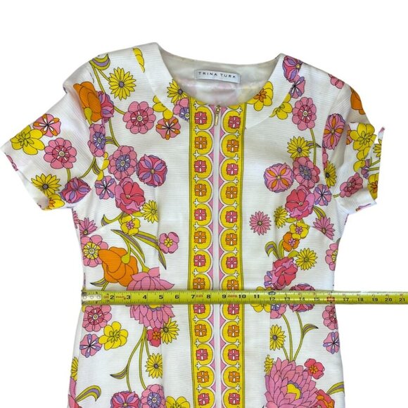 Trina Turk Arboretum Shift Dress, Colorful Bright Retro - Picture 12 of 15